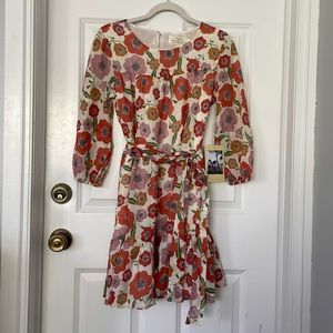Trovata Birds of Paradis Nia Poppy Dress XS NWT